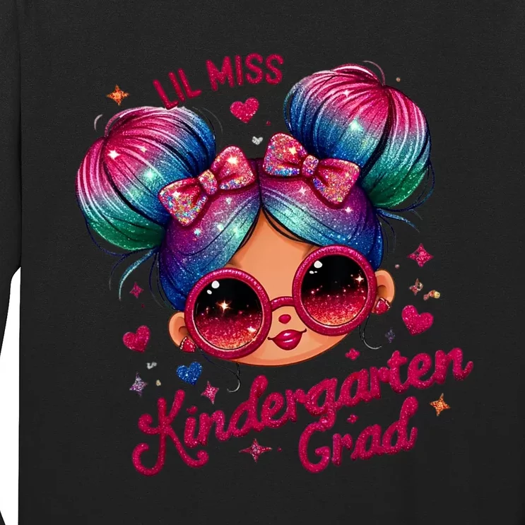 Lil Miss Kindergarten Grad Graduation Last Day Kindergarten Long Sleeve Shirt