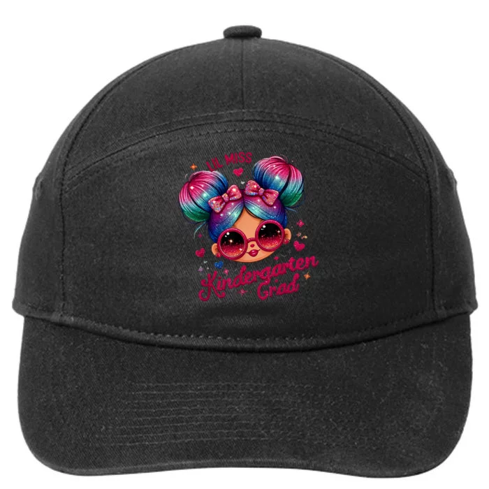 Lil Miss Kindergarten Grad Graduation Last Day Kindergarten 7-Panel Snapback Hat