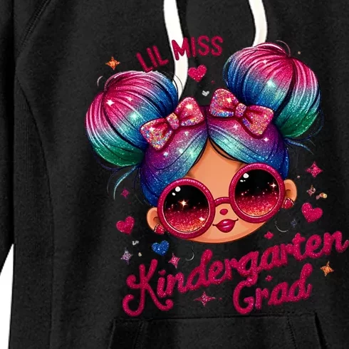 Lil Miss Kindergarten Grad Graduation Last Day Kindergarten Women's Fleece Hoodie