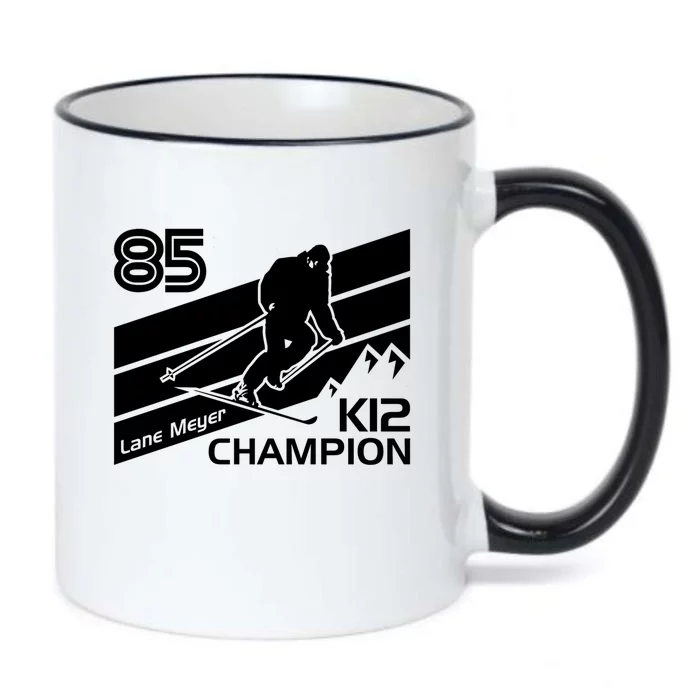 Lane Meyer K12 Champion Ski Lover Gift Black Color Changing Mug