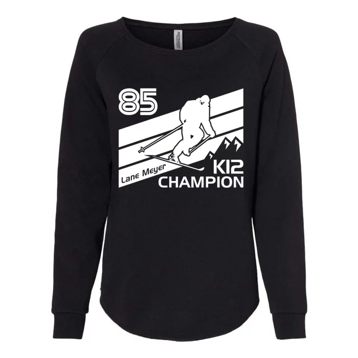 Lane Meyer K12 Champion Ski Lover Gift Womens California Wash Sweatshirt