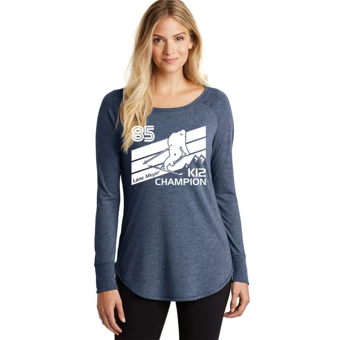 Lane Meyer K12 Champion Ski Lover Gift Women's Perfect Tri Tunic Long Sleeve Shirt