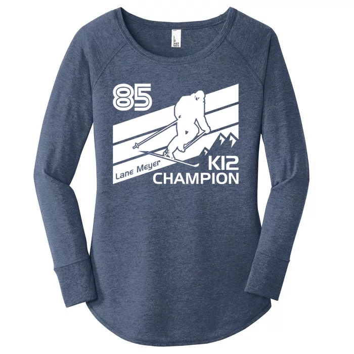 Lane Meyer K12 Champion Ski Lover Gift Women's Perfect Tri Tunic Long Sleeve Shirt