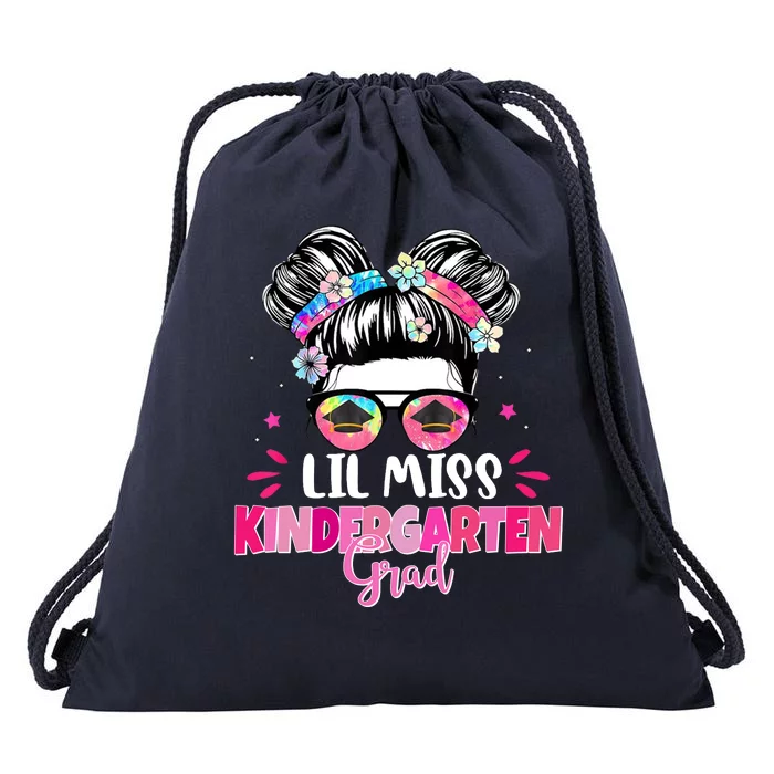 Lil Miss Kindergarten Grad Last Day Of School Drawstring Bag