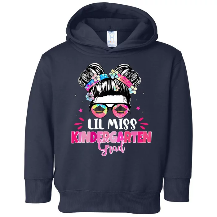 Lil Miss Kindergarten Grad Last Day Of School Toddler Hoodie