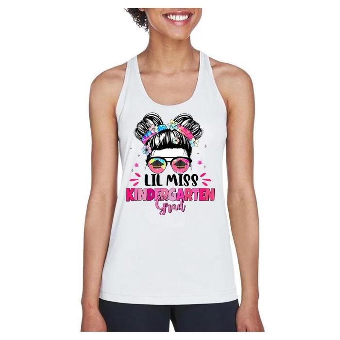 Lil Miss Kindergarten Grad Last Day Of School Women's Racerback Tank