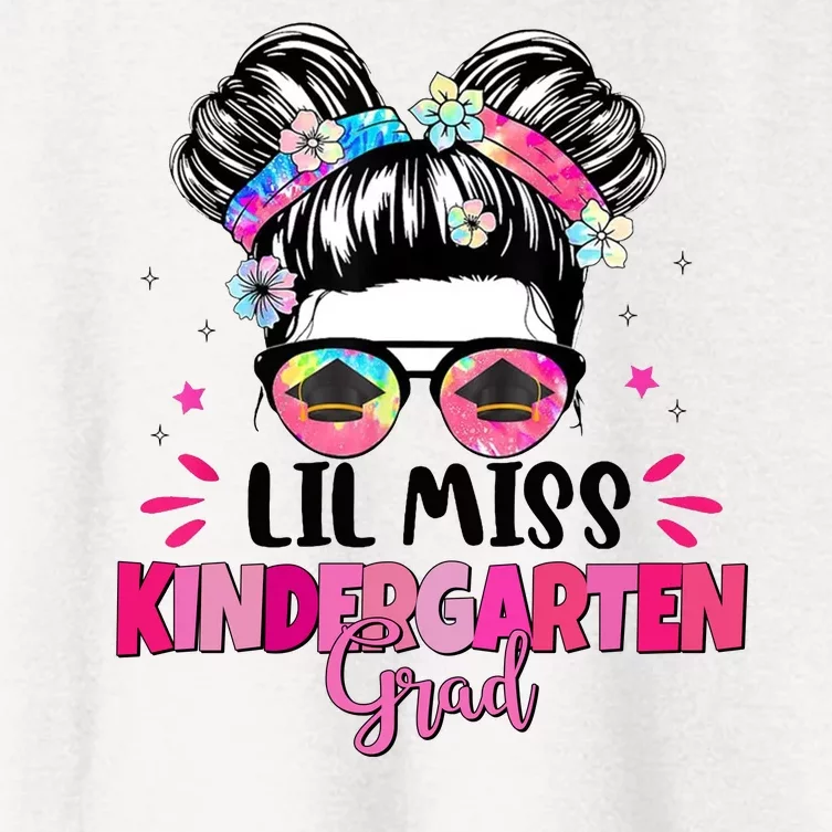 Lil Miss Kindergarten Grad Last Day Of School Women's Crop Top Tee