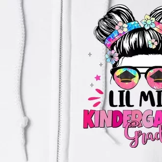 Lil Miss Kindergarten Grad Last Day Of School Full Zip Hoodie