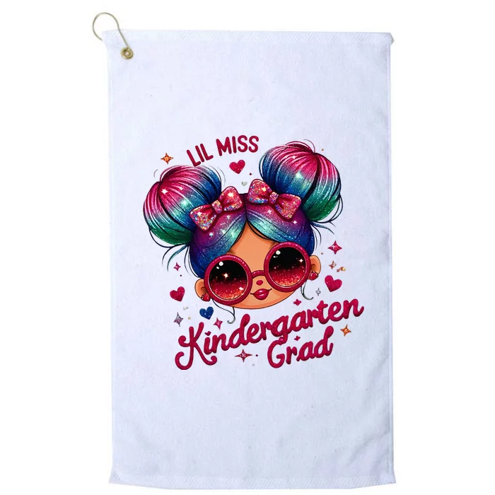 Lil Miss Kindergarten Grad Graduation Last Day Kindergarten Platinum Collection Golf Towel