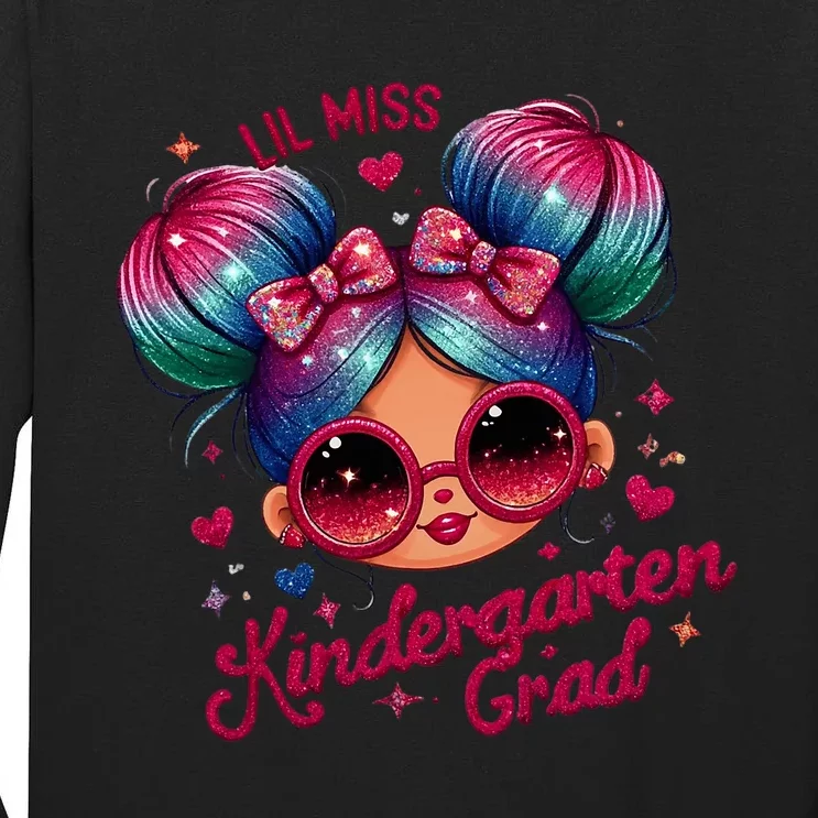 Lil Miss Kindergarten Grad Graduation Last Day Kindergarten Tall Long Sleeve T-Shirt