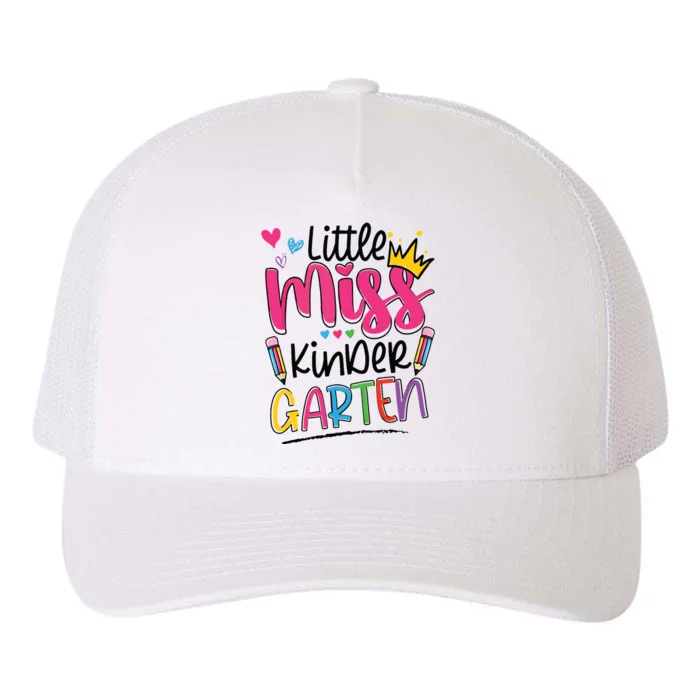 Little Miss Kindergarten Back To School Kinder Girl Yupoong Adult 5-Panel Trucker Hat