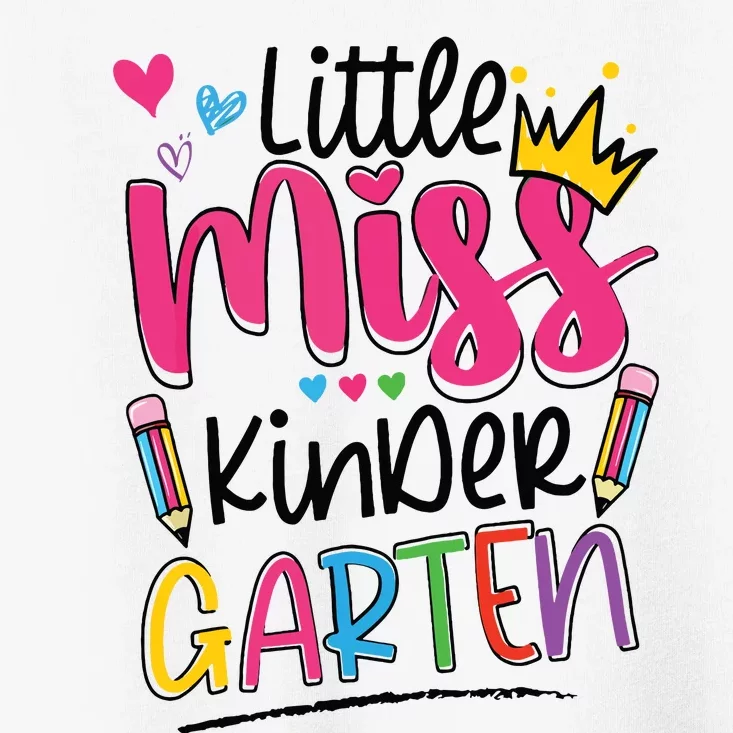 Little Miss Kindergarten Back To School Kinder Girl Toddler T-Shirt