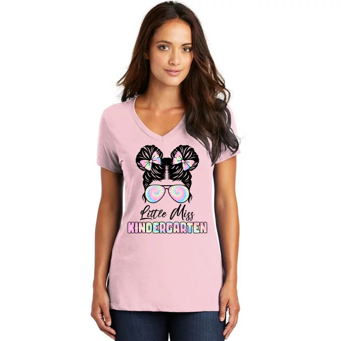 Little Miss Kindergarten Women's V-Neck T-Shirt