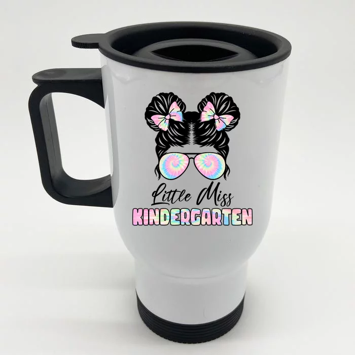 Little Miss Kindergarten Front & Back Stainless Steel Travel Mug