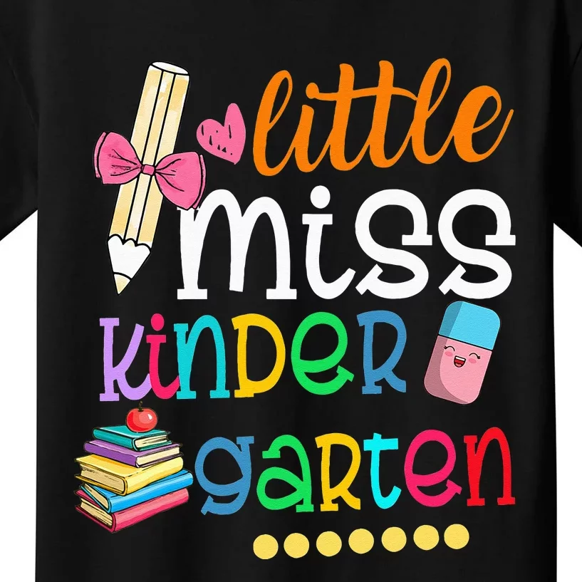 Little Miss Kindergarten Back To School Kids T-Shirt