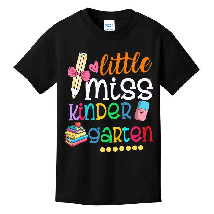 Little Miss Kindergarten Back To School Kids T-Shirt