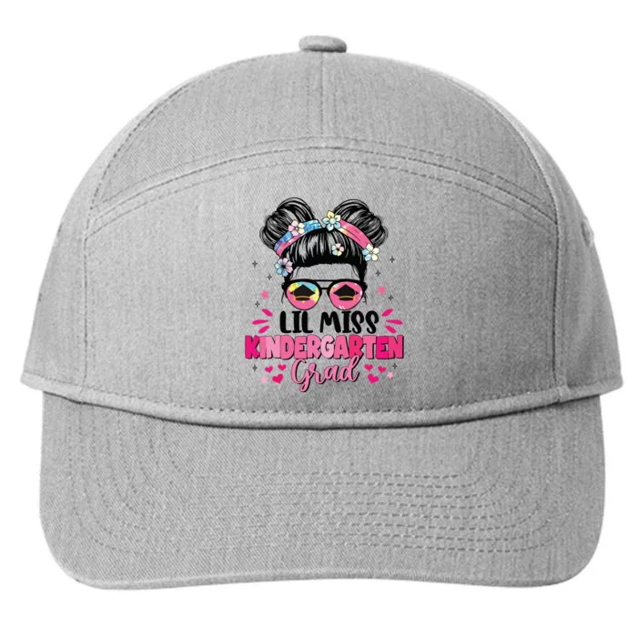 Lil Miss Kindergarten Grad Graduation Last Day Kindergarten 7-Panel Snapback Hat