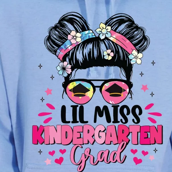 Lil Miss Kindergarten Grad Graduation Last Day Kindergarten Unisex Surf Hoodie