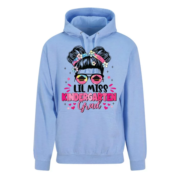 Lil Miss Kindergarten Grad Graduation Last Day Kindergarten Unisex Surf Hoodie