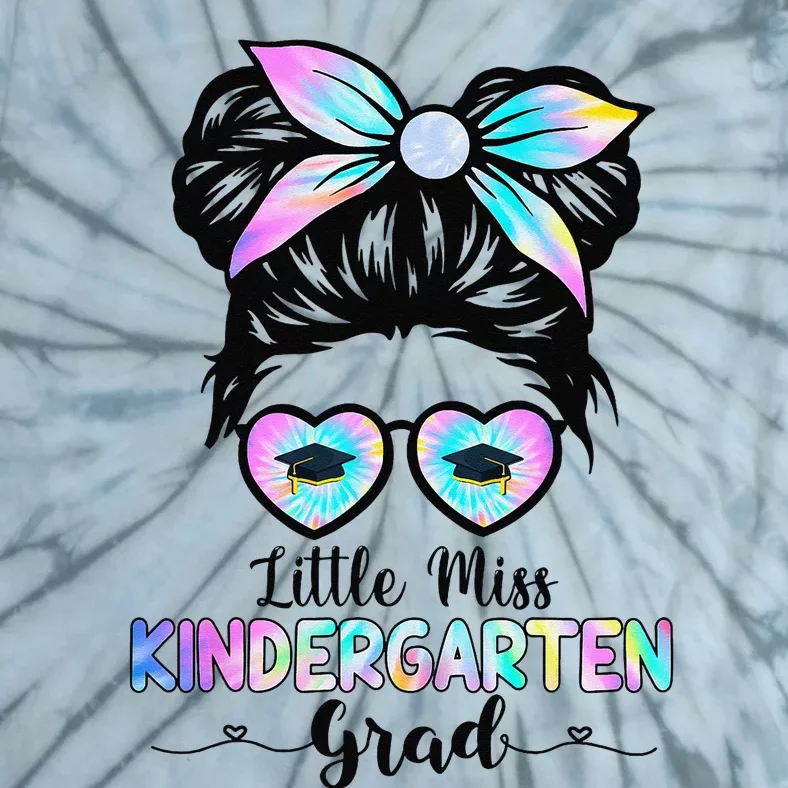 Little Miss Kindergarten Grad Graduation Daughter Tie-Dye T-Shirt