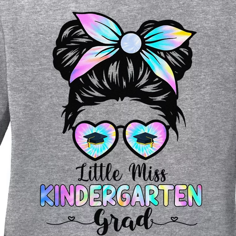 Little Miss Kindergarten Grad Graduation Daughter Ladies Long Sleeve Shirt