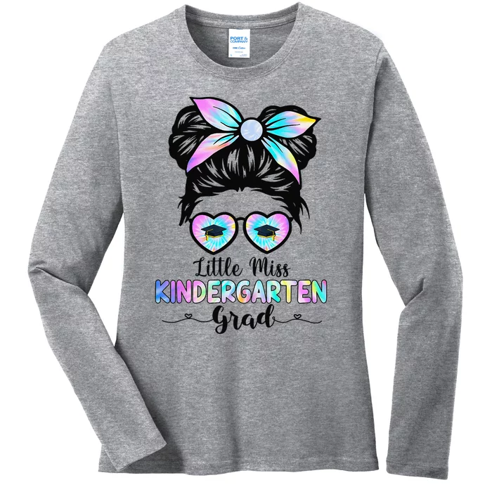 Little Miss Kindergarten Grad Graduation Daughter Ladies Long Sleeve Shirt