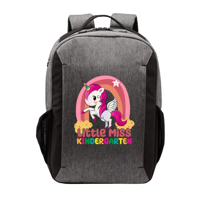 Little Miss Kindergarten Rainbow Unicorn Vector Backpack