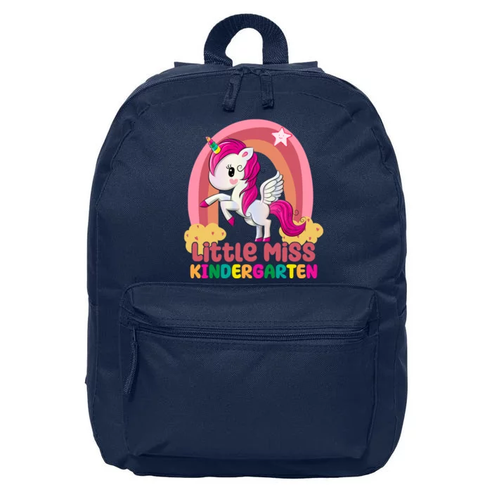 Little Miss Kindergarten Rainbow Unicorn 16 in Basic Backpack