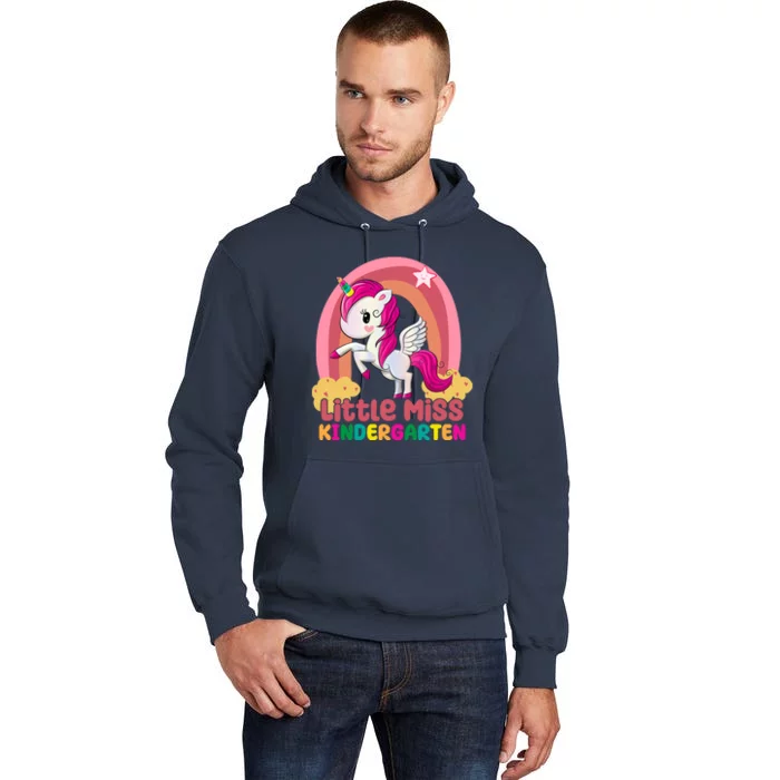 Little Miss Kindergarten Rainbow Unicorn Tall Hoodie