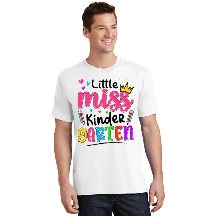 Little Miss Kindergarten Back To School Kindergarten Girl T-Shirt