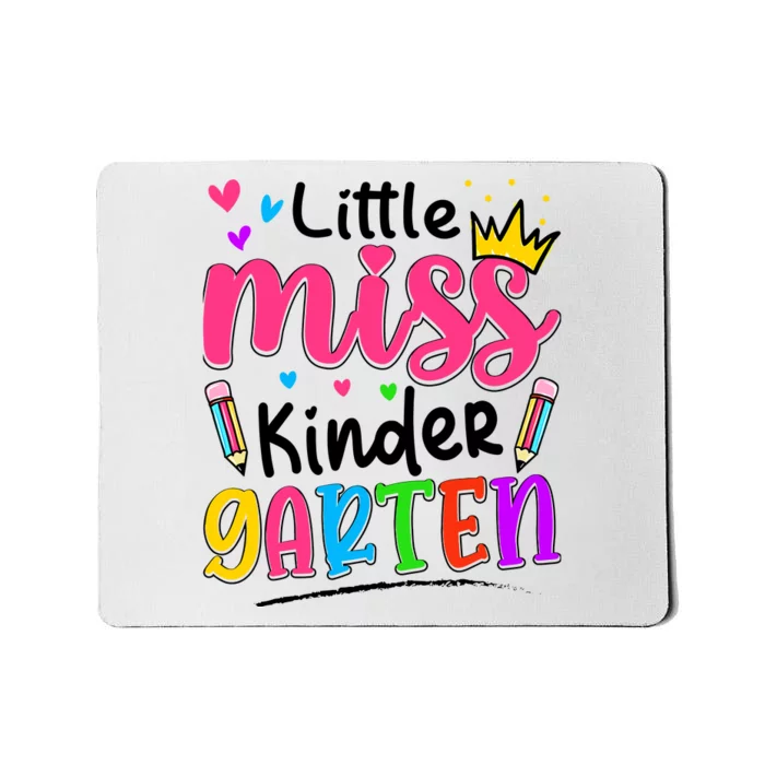 Little Miss Kindergarten Back To School Kindergarten Girl Mousepad