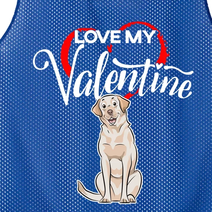 Love My Labrador Retriever Dog Valentine's Day Gift Mesh Reversible Basketball Jersey Tank