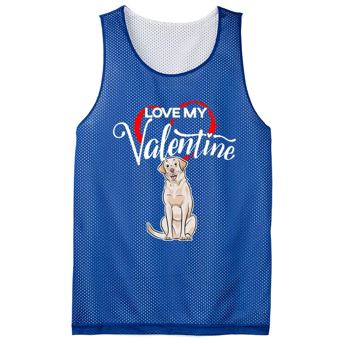 Love My Labrador Retriever Dog Valentine's Day Gift Mesh Reversible Basketball Jersey Tank