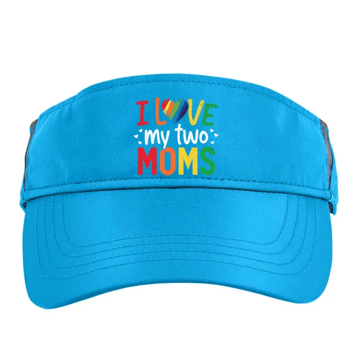 Lgbt Moms Lesbian Mothers Day Pride Month Support Great Gift Adult Drive Performance Visor