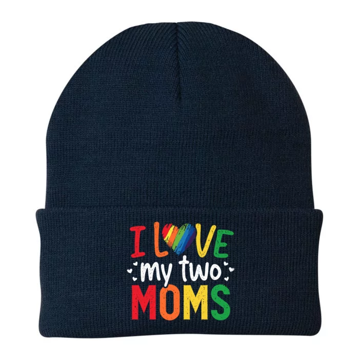 Lgbt Moms Lesbian Mothers Day Pride Month Support Great Gift Knit Cap Winter Beanie