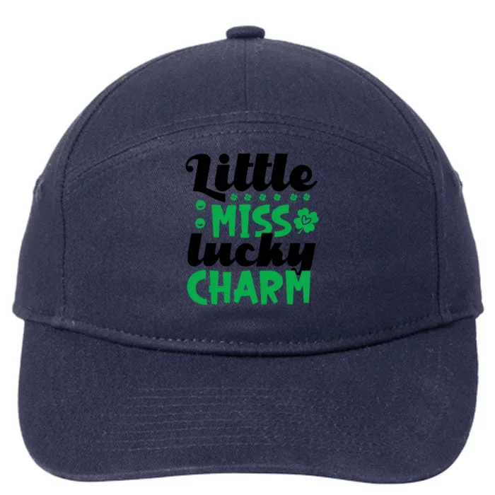 Little Miss Lucky Charm St Patrick's Day 7-Panel Snapback Hat