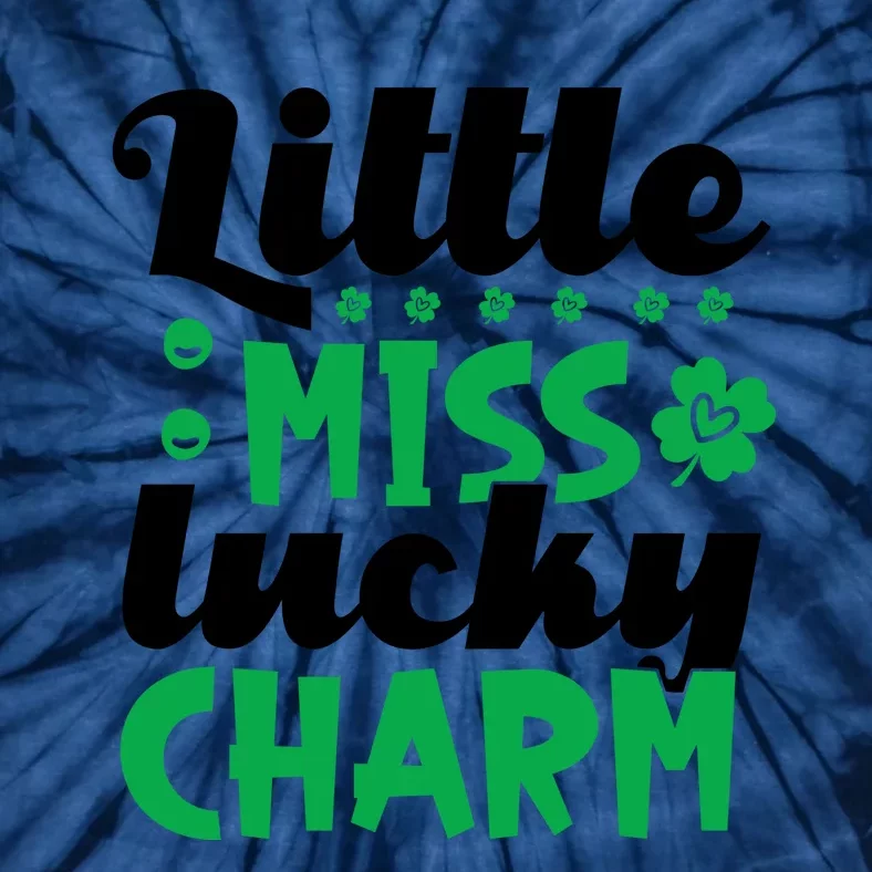 Little Miss Lucky Charm St Patrick's Day Tie-Dye T-Shirt