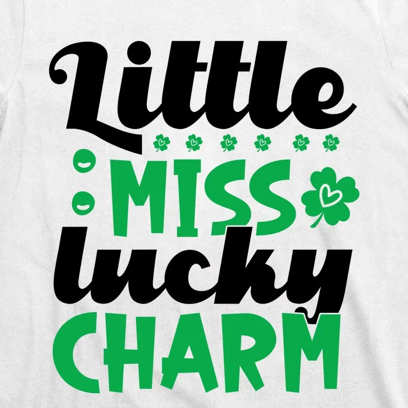 Little Miss Lucky Charm St Patrick's Day T-Shirt