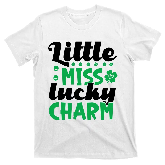 Little Miss Lucky Charm St Patrick's Day T-Shirt