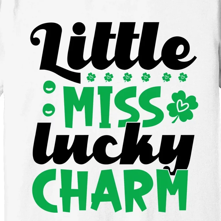 Little Miss Lucky Charm St Patrick's Day Premium T-Shirt