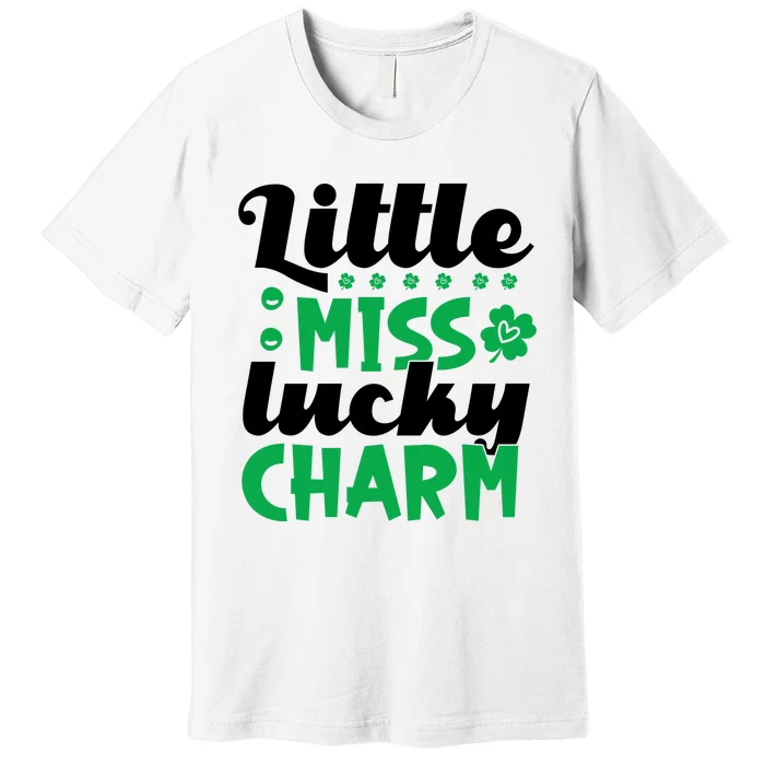 Little Miss Lucky Charm St Patrick's Day Premium T-Shirt