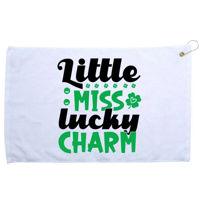 Little Miss Lucky Charm St Patrick's Day Grommeted Golf Towel