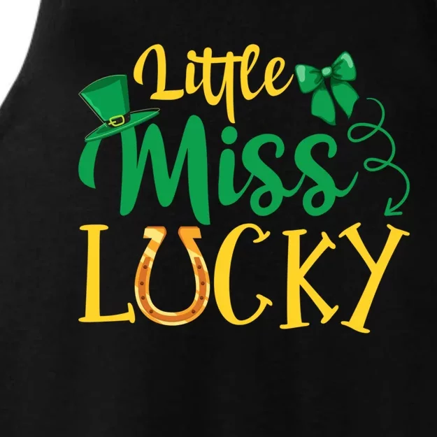 Little Miss Lucky Gift St Patricks Day Gift Ladies Tri-Blend Wicking Tank