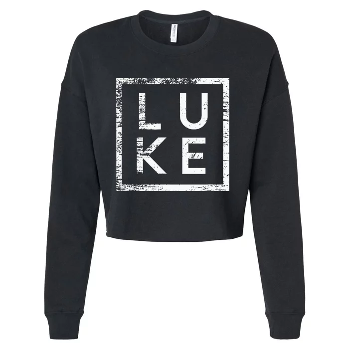 Luke Minimalism Cropped Pullover Crew