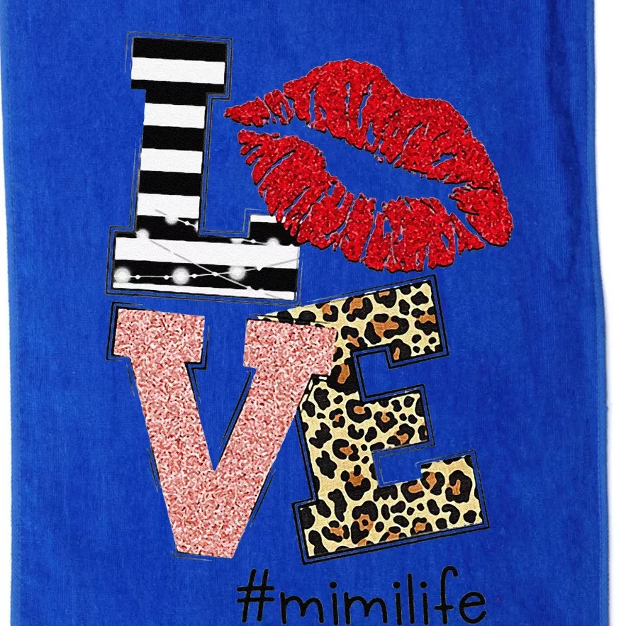 Love Mimi Life Valentine's Day Red Lips Leopard Fashion Love Platinum Collection Golf Towel