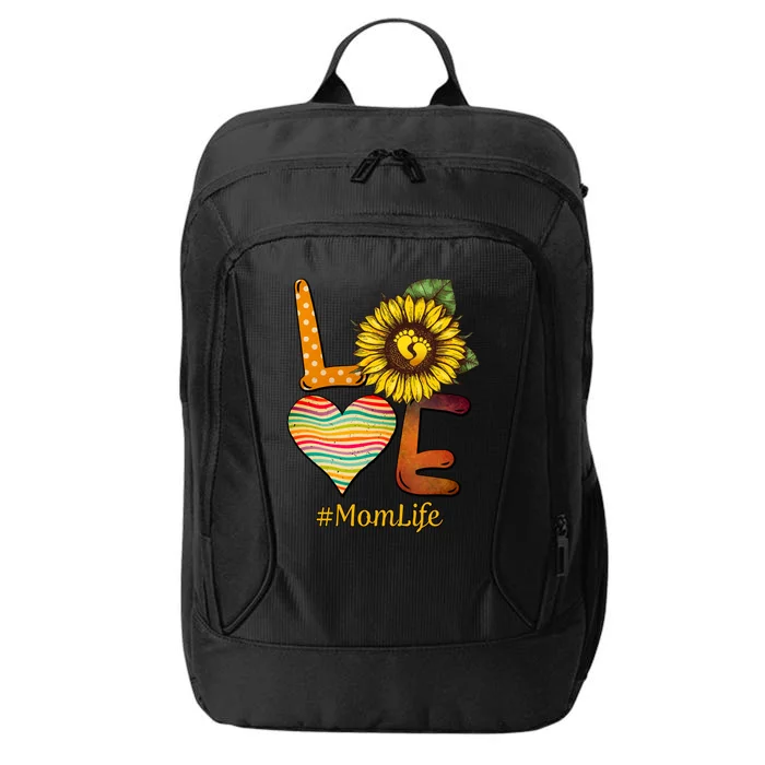 Love Mom Life Mama Grandma Funny Gift Mothers Day Gift City Backpack