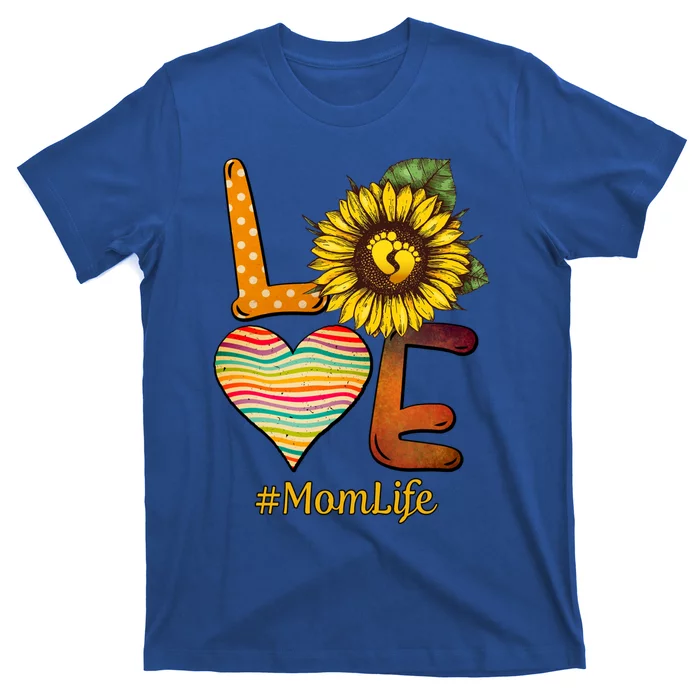 Love Mom Life Mama Grandma Funny Gift Mothers Day Gift T-Shirt