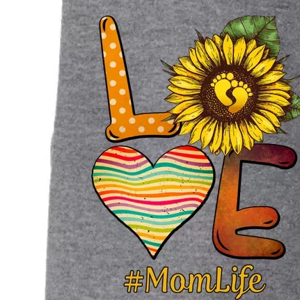 Love Mom Life Mama Grandma Funny Gift Mothers Day Gift Doggie 3-End Fleece Hoodie