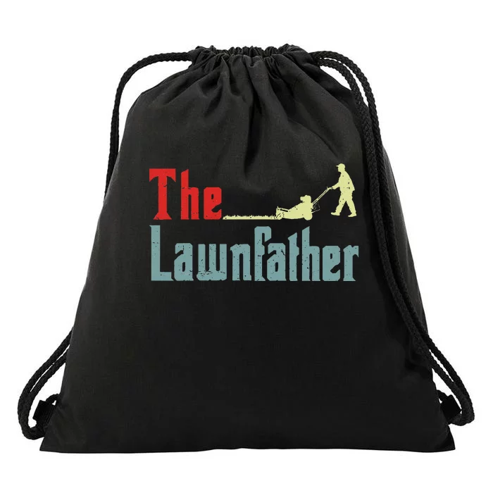 Lawn Mowing Lawnfather Mower Gardening Dad Father Day Gift Drawstring Bag