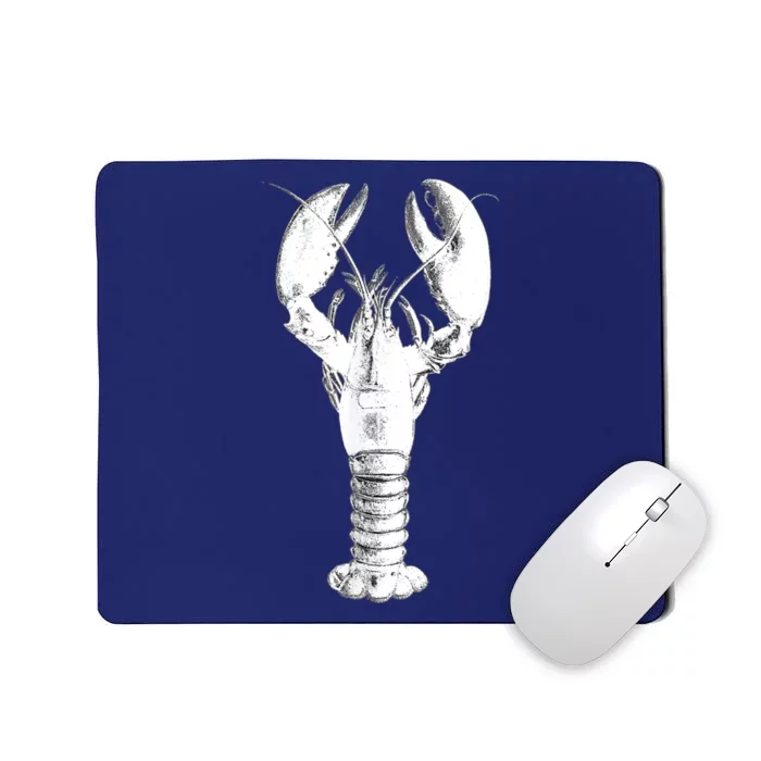 Large Maine Lobster in White Tee Mousepad